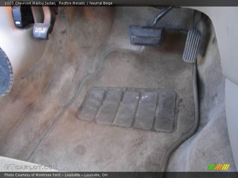 Redfire Metallic / Neutral Beige 2003 Chevrolet Malibu Sedan