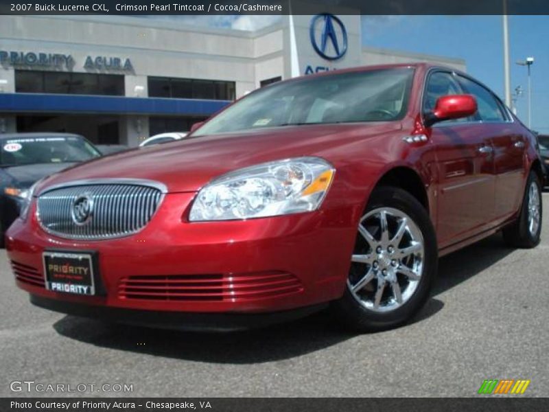 Crimson Pearl Tintcoat / Cocoa/Cashmere 2007 Buick Lucerne CXL