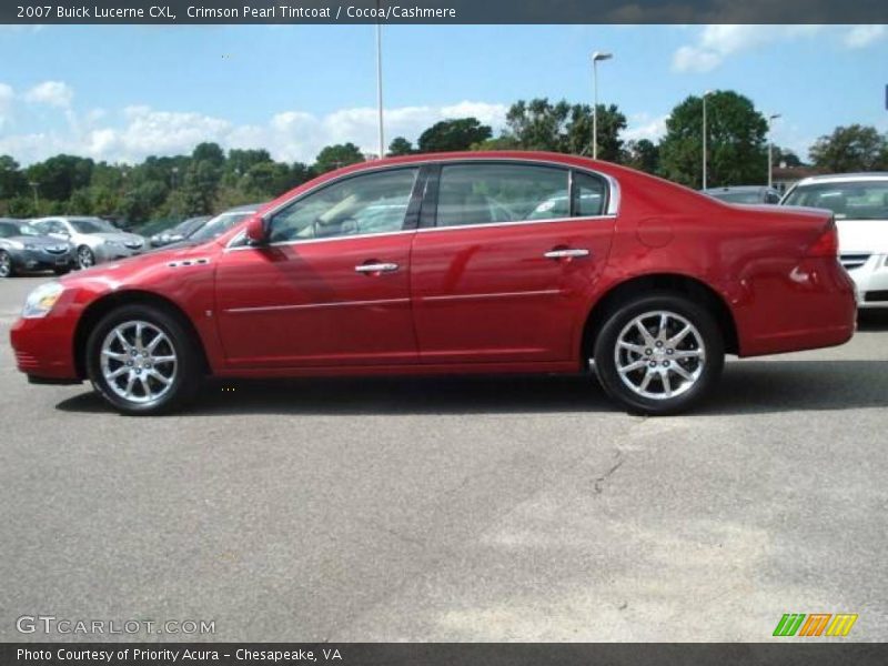 Crimson Pearl Tintcoat / Cocoa/Cashmere 2007 Buick Lucerne CXL