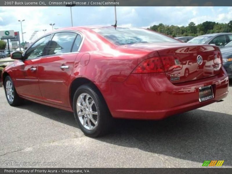 Crimson Pearl Tintcoat / Cocoa/Cashmere 2007 Buick Lucerne CXL