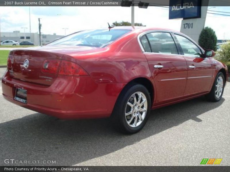 Crimson Pearl Tintcoat / Cocoa/Cashmere 2007 Buick Lucerne CXL