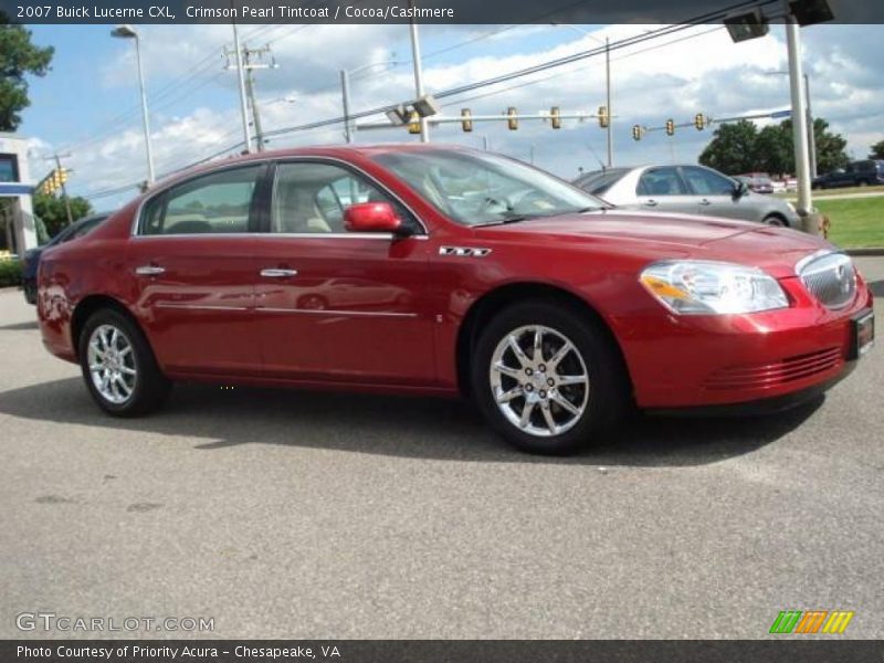 Crimson Pearl Tintcoat / Cocoa/Cashmere 2007 Buick Lucerne CXL