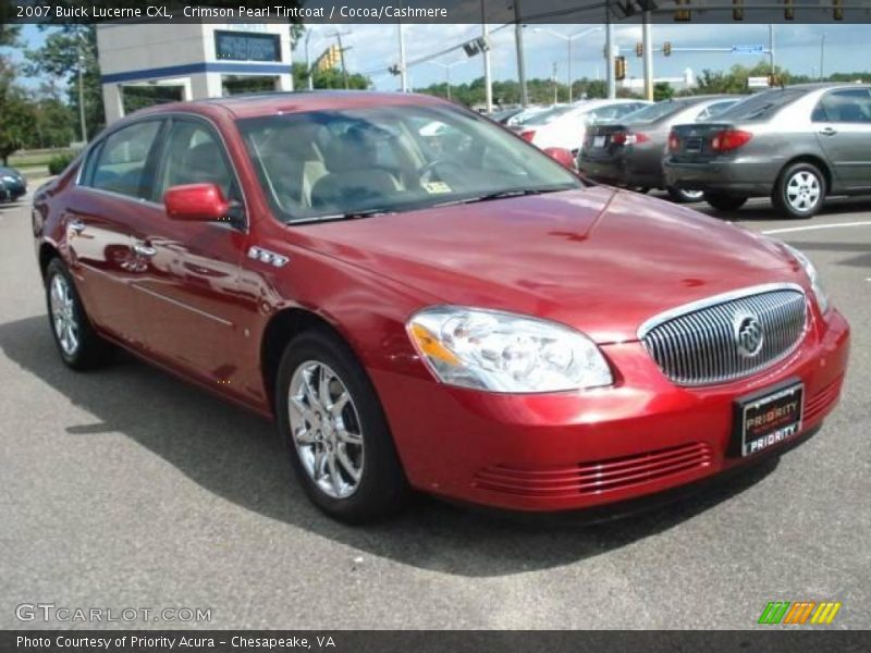 Crimson Pearl Tintcoat / Cocoa/Cashmere 2007 Buick Lucerne CXL