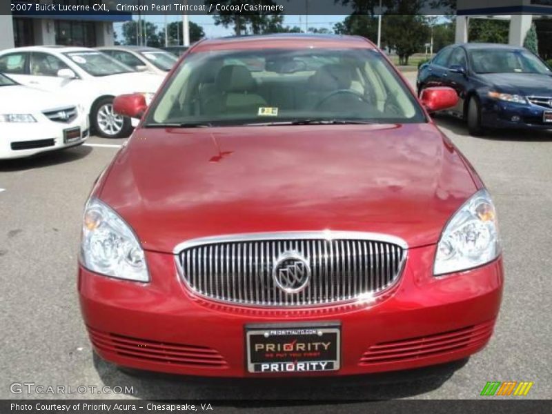 Crimson Pearl Tintcoat / Cocoa/Cashmere 2007 Buick Lucerne CXL