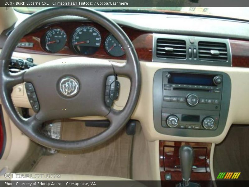 Crimson Pearl Tintcoat / Cocoa/Cashmere 2007 Buick Lucerne CXL