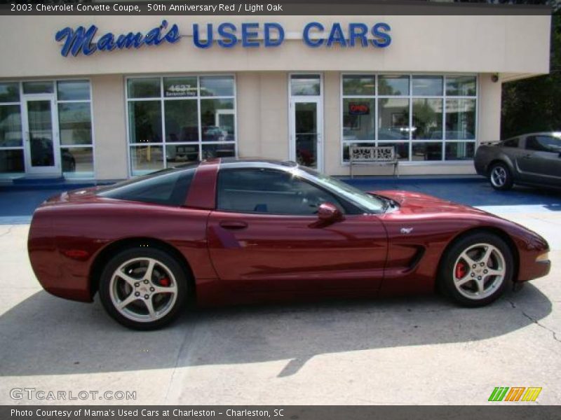 50th Anniversary Red / Light Oak 2003 Chevrolet Corvette Coupe