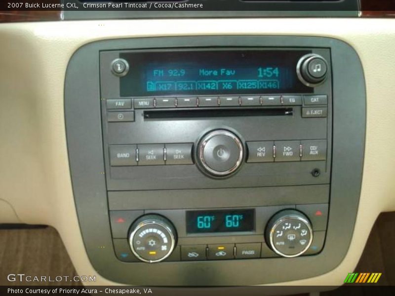 Crimson Pearl Tintcoat / Cocoa/Cashmere 2007 Buick Lucerne CXL