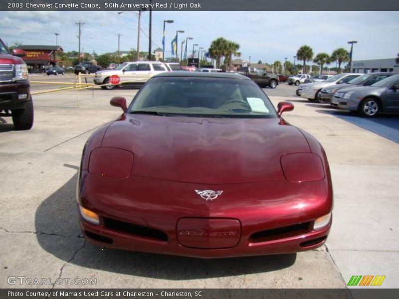 50th Anniversary Red / Light Oak 2003 Chevrolet Corvette Coupe
