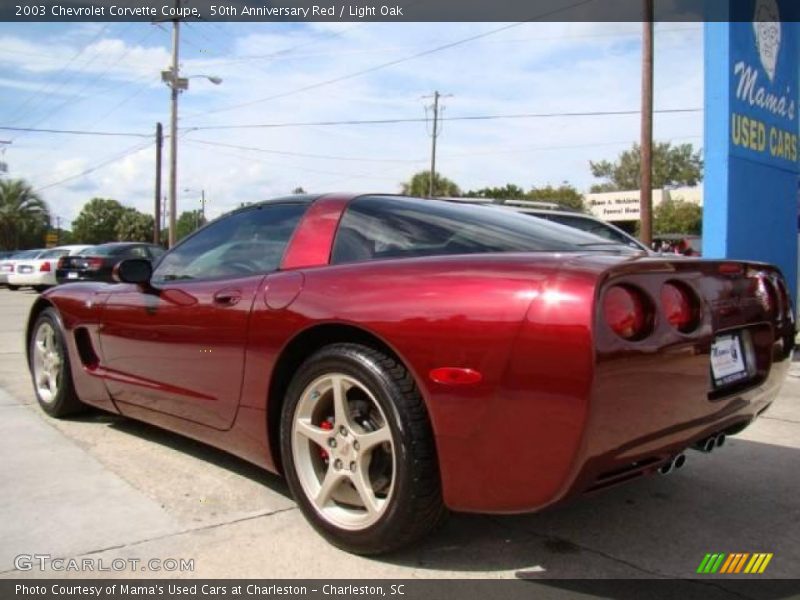 50th Anniversary Red / Light Oak 2003 Chevrolet Corvette Coupe