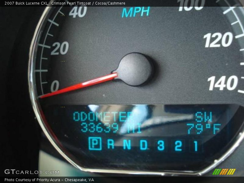 Crimson Pearl Tintcoat / Cocoa/Cashmere 2007 Buick Lucerne CXL