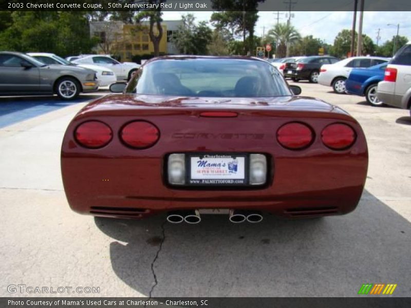 50th Anniversary Red / Light Oak 2003 Chevrolet Corvette Coupe