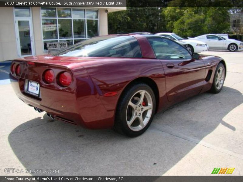 50th Anniversary Red / Light Oak 2003 Chevrolet Corvette Coupe