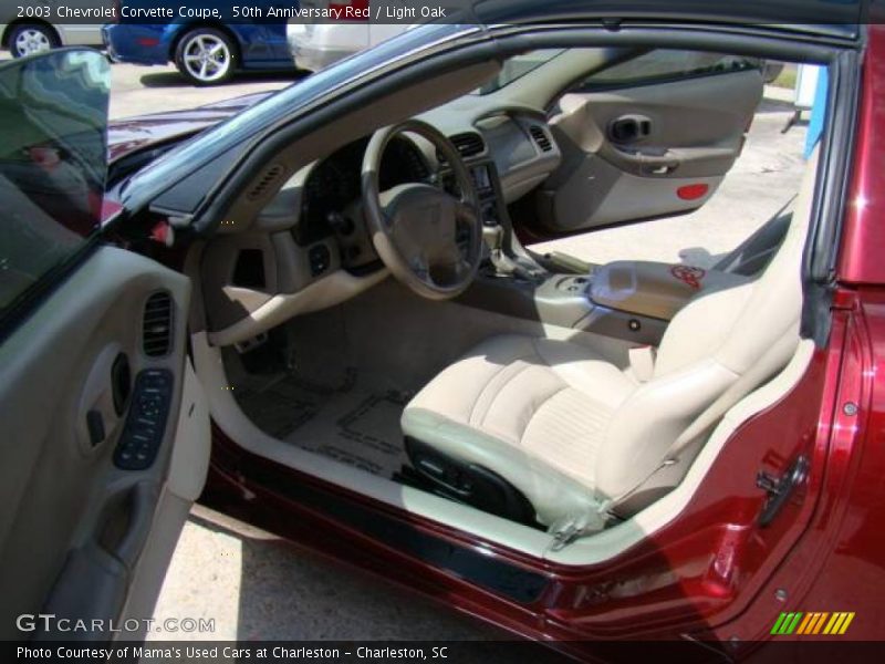 50th Anniversary Red / Light Oak 2003 Chevrolet Corvette Coupe