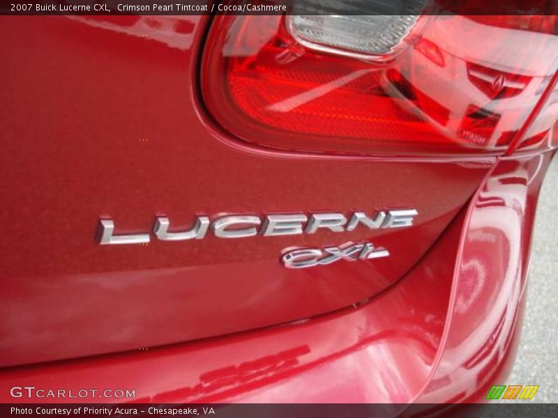 Crimson Pearl Tintcoat / Cocoa/Cashmere 2007 Buick Lucerne CXL