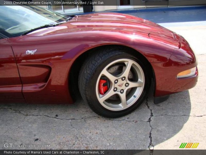 50th Anniversary Red / Light Oak 2003 Chevrolet Corvette Coupe