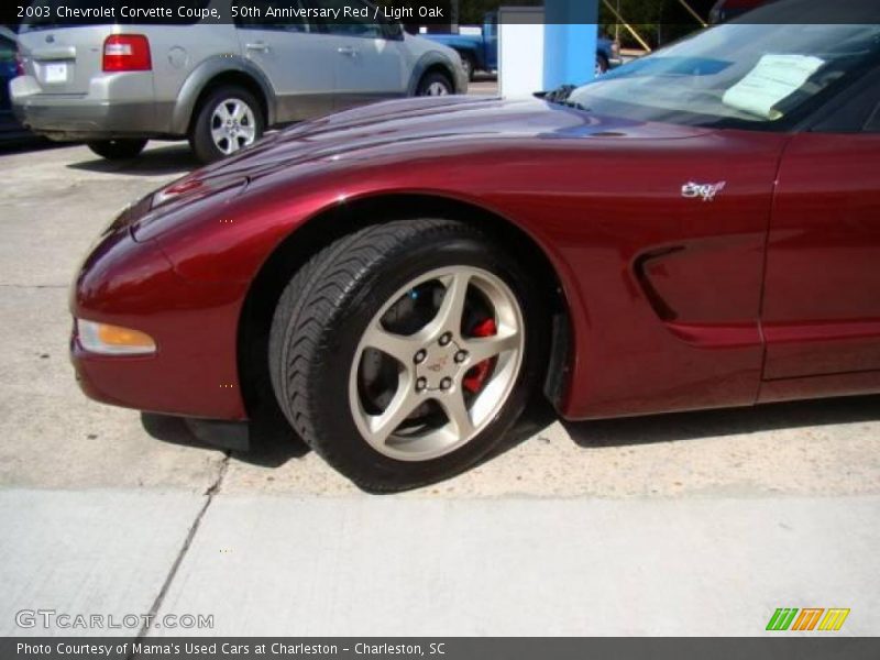 50th Anniversary Red / Light Oak 2003 Chevrolet Corvette Coupe
