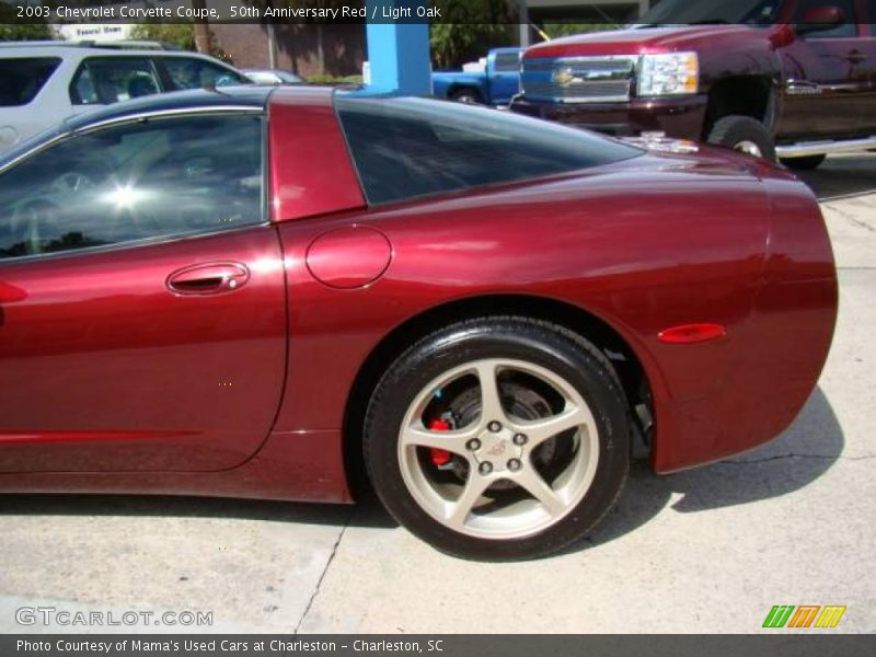 50th Anniversary Red / Light Oak 2003 Chevrolet Corvette Coupe