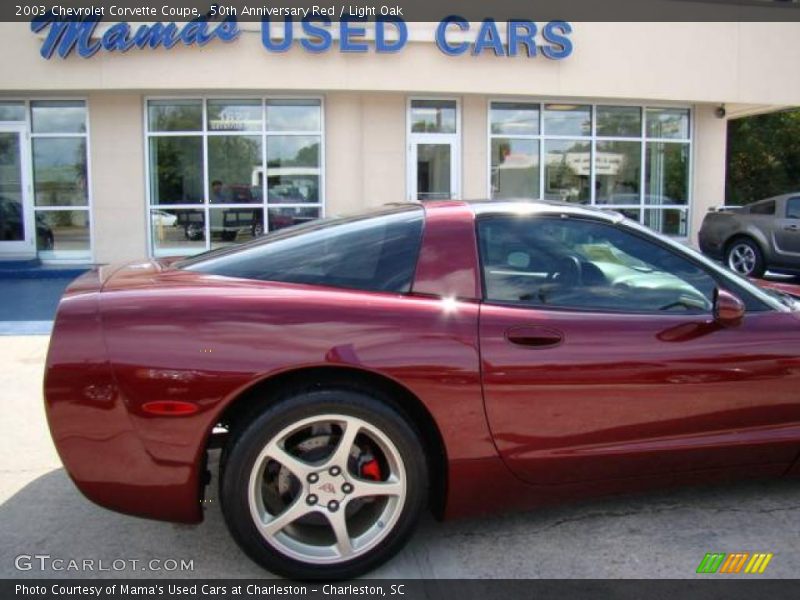 50th Anniversary Red / Light Oak 2003 Chevrolet Corvette Coupe