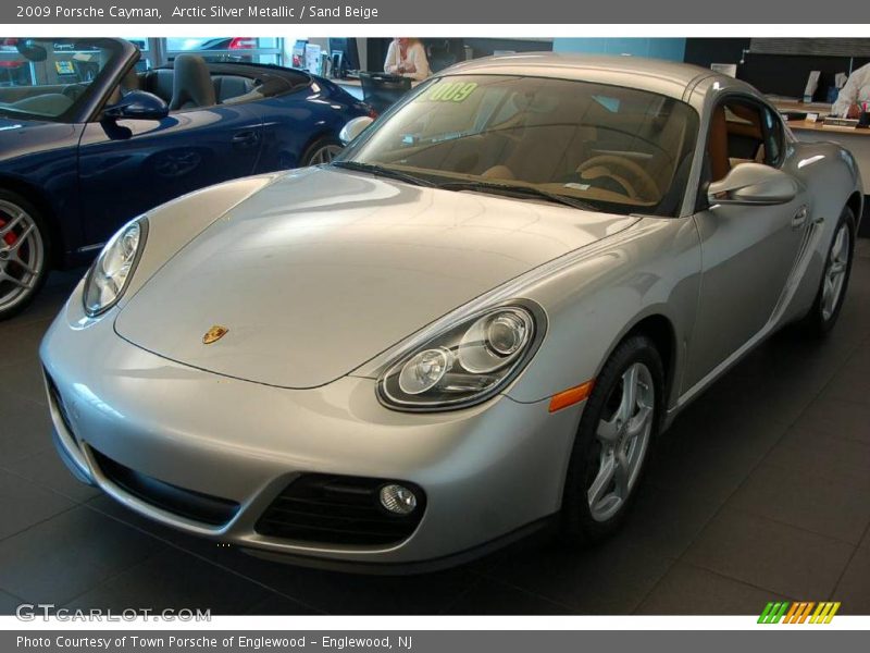 Arctic Silver Metallic / Sand Beige 2009 Porsche Cayman