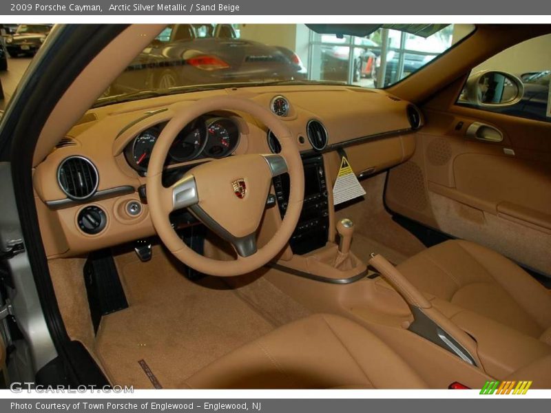 Arctic Silver Metallic / Sand Beige 2009 Porsche Cayman
