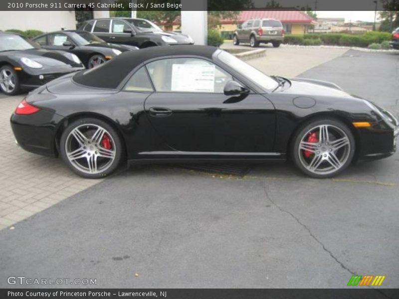 Black / Sand Beige 2010 Porsche 911 Carrera 4S Cabriolet