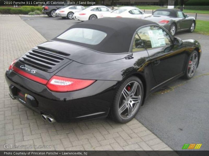 Black / Sand Beige 2010 Porsche 911 Carrera 4S Cabriolet