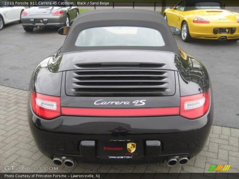 Black / Sand Beige 2010 Porsche 911 Carrera 4S Cabriolet