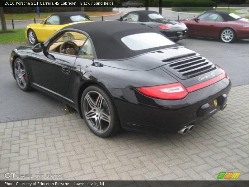 Black / Sand Beige 2010 Porsche 911 Carrera 4S Cabriolet