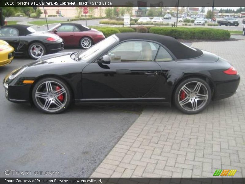 Black / Sand Beige 2010 Porsche 911 Carrera 4S Cabriolet