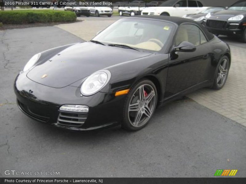 Black / Sand Beige 2010 Porsche 911 Carrera 4S Cabriolet