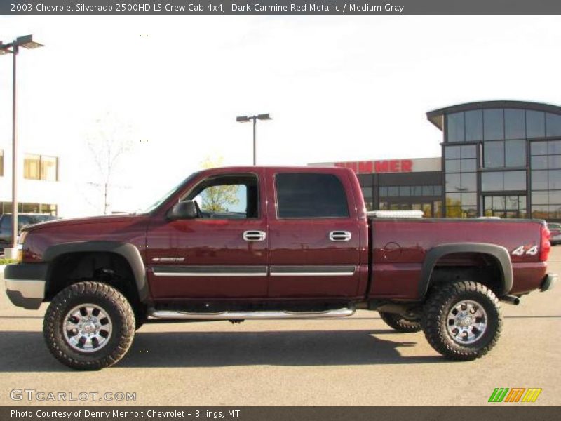 Dark Carmine Red Metallic / Medium Gray 2003 Chevrolet Silverado 2500HD LS Crew Cab 4x4