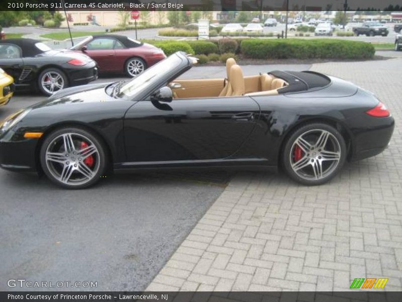 Black / Sand Beige 2010 Porsche 911 Carrera 4S Cabriolet