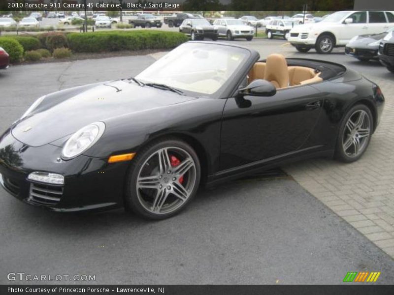 Black / Sand Beige 2010 Porsche 911 Carrera 4S Cabriolet
