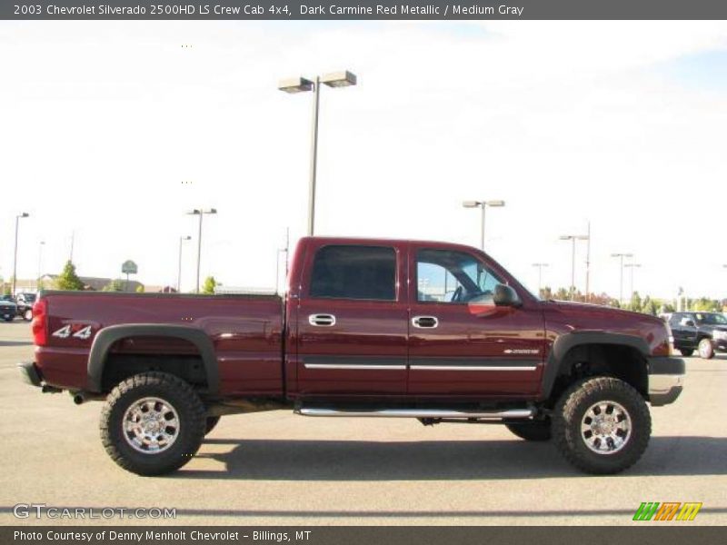 Dark Carmine Red Metallic / Medium Gray 2003 Chevrolet Silverado 2500HD LS Crew Cab 4x4