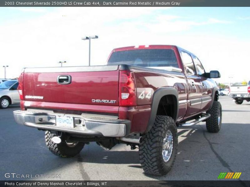 Dark Carmine Red Metallic / Medium Gray 2003 Chevrolet Silverado 2500HD LS Crew Cab 4x4