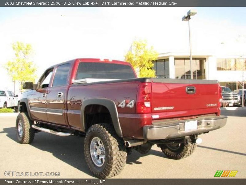 Dark Carmine Red Metallic / Medium Gray 2003 Chevrolet Silverado 2500HD LS Crew Cab 4x4