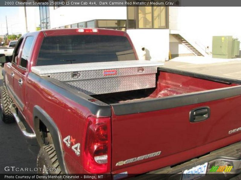 Dark Carmine Red Metallic / Medium Gray 2003 Chevrolet Silverado 2500HD LS Crew Cab 4x4