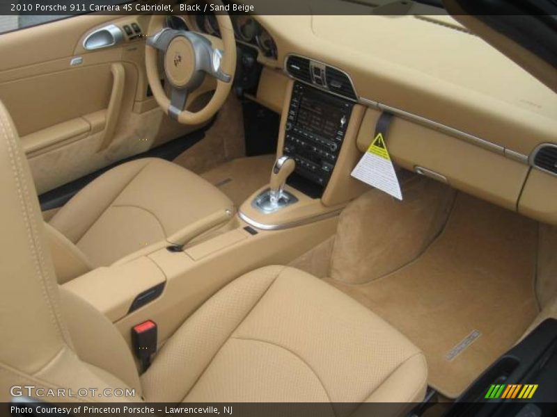 Black / Sand Beige 2010 Porsche 911 Carrera 4S Cabriolet
