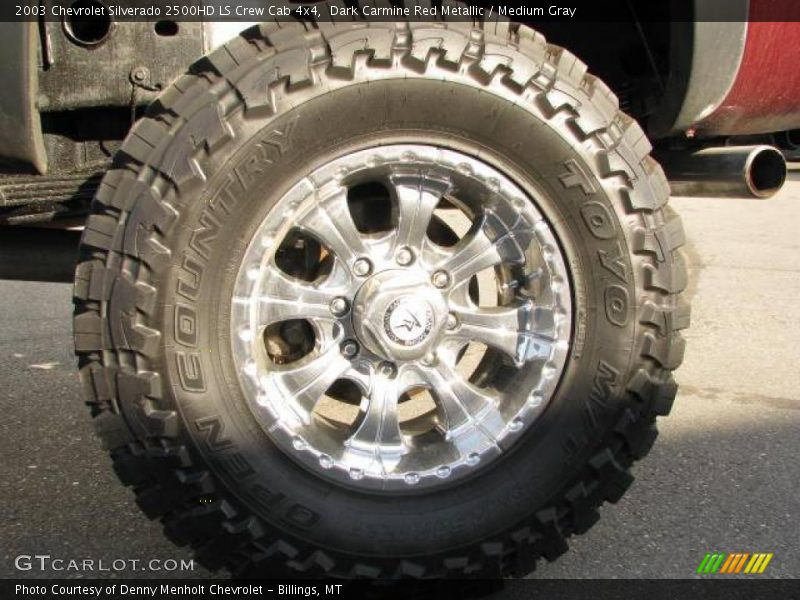 Dark Carmine Red Metallic / Medium Gray 2003 Chevrolet Silverado 2500HD LS Crew Cab 4x4