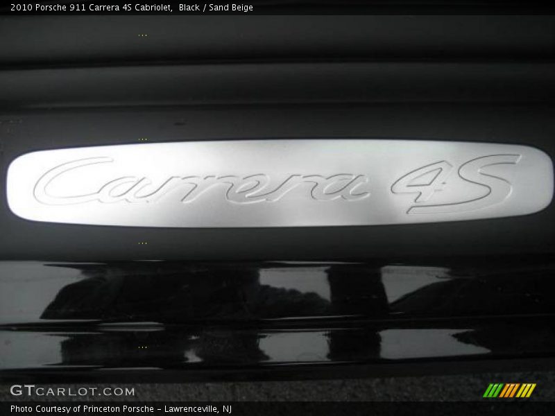 Black / Sand Beige 2010 Porsche 911 Carrera 4S Cabriolet