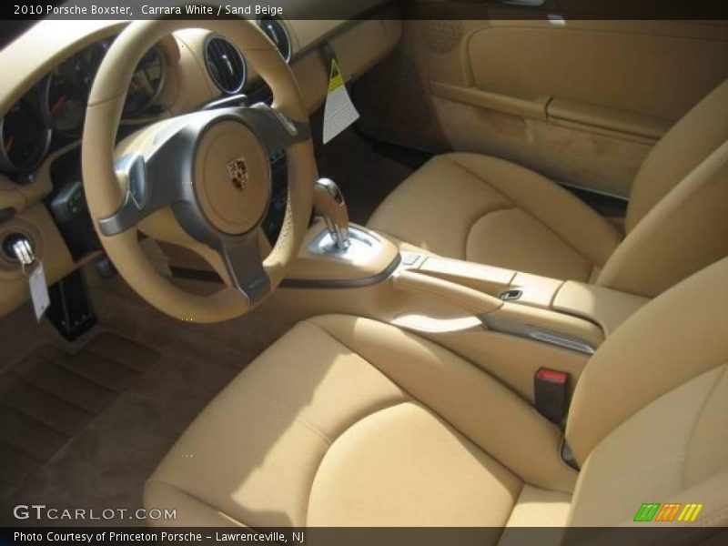 Carrara White / Sand Beige 2010 Porsche Boxster