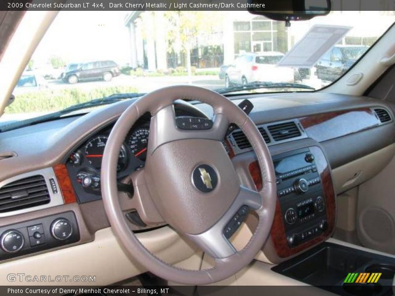 Dark Cherry Metallic / Light Cashmere/Dark Cashmere 2009 Chevrolet Suburban LT 4x4