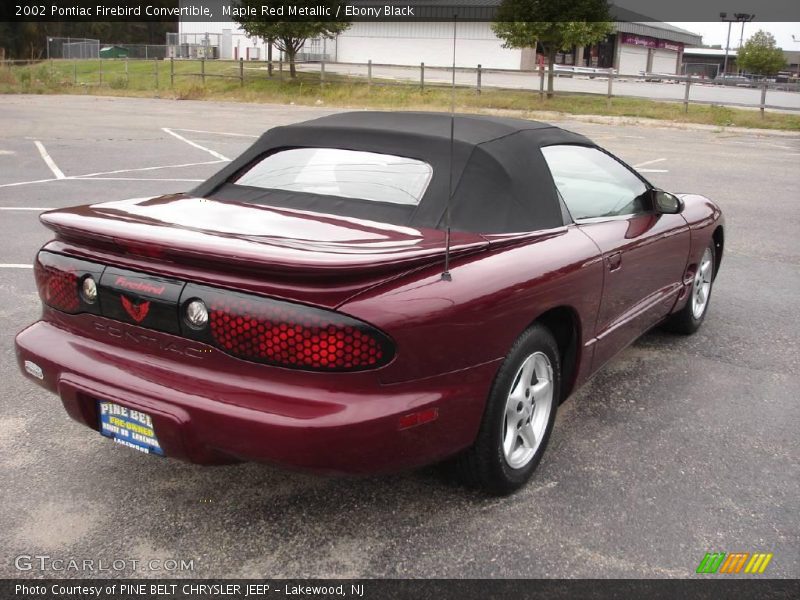 Maple Red Metallic / Ebony Black 2002 Pontiac Firebird Convertible