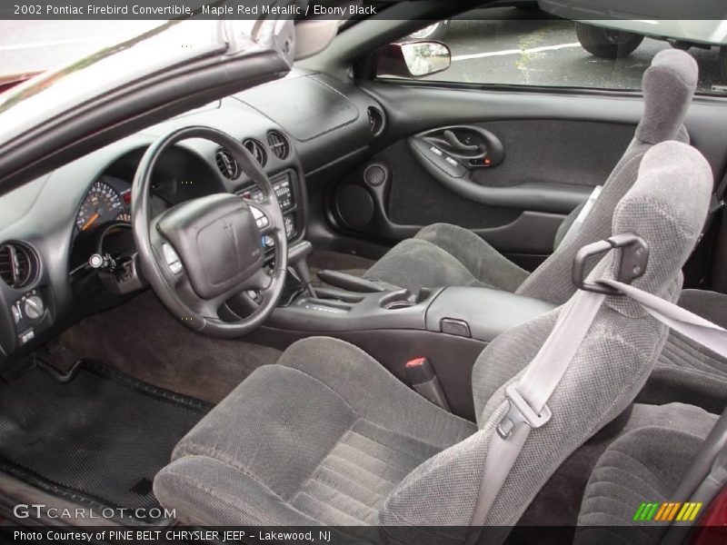 Maple Red Metallic / Ebony Black 2002 Pontiac Firebird Convertible