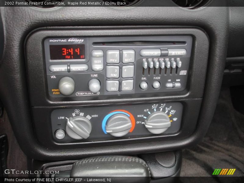 Maple Red Metallic / Ebony Black 2002 Pontiac Firebird Convertible