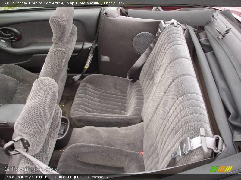 Maple Red Metallic / Ebony Black 2002 Pontiac Firebird Convertible