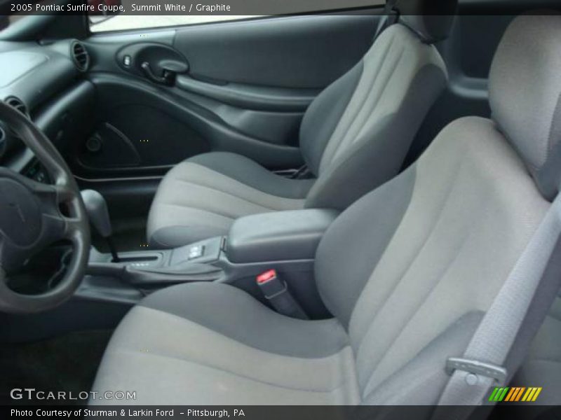 Summit White / Graphite 2005 Pontiac Sunfire Coupe