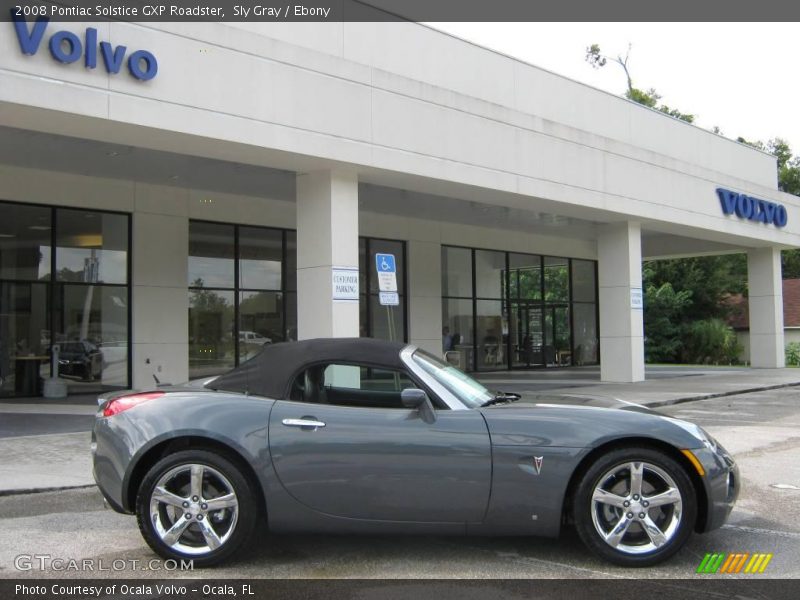 Sly Gray / Ebony 2008 Pontiac Solstice GXP Roadster