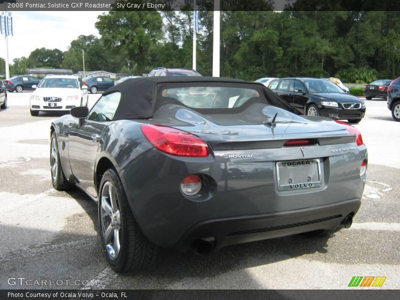 Sly Gray / Ebony 2008 Pontiac Solstice GXP Roadster
