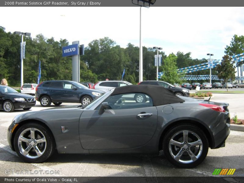 Sly Gray / Ebony 2008 Pontiac Solstice GXP Roadster